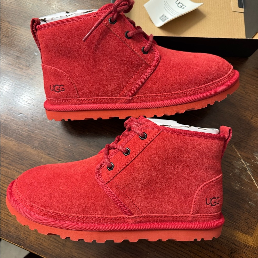 UGG NEW Red Suede Chukka Boots
